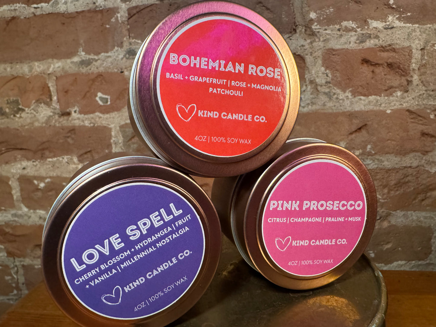Bohemian Rose 4 oz Tin