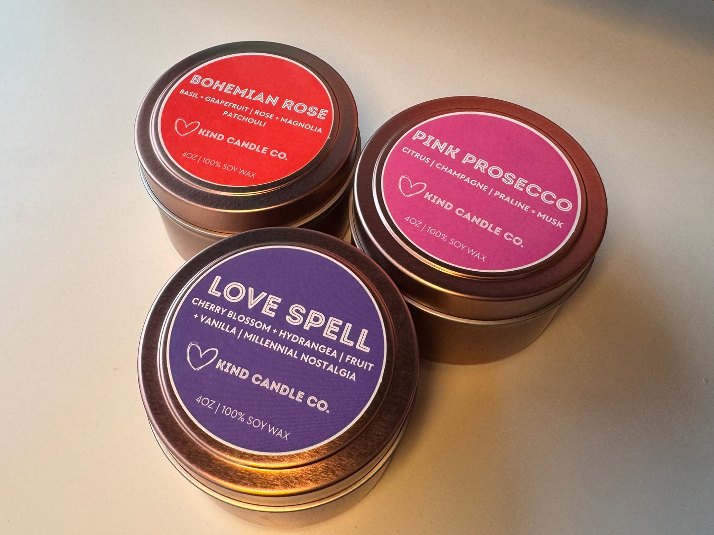 Pink Prosecco 4 oz Tin